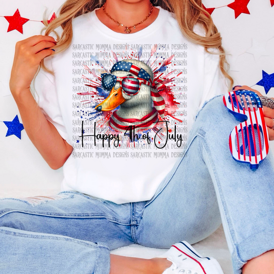 Duck Happy 4th of July PNG File