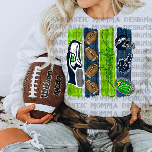 Seahawks Brushstrokes PNG File