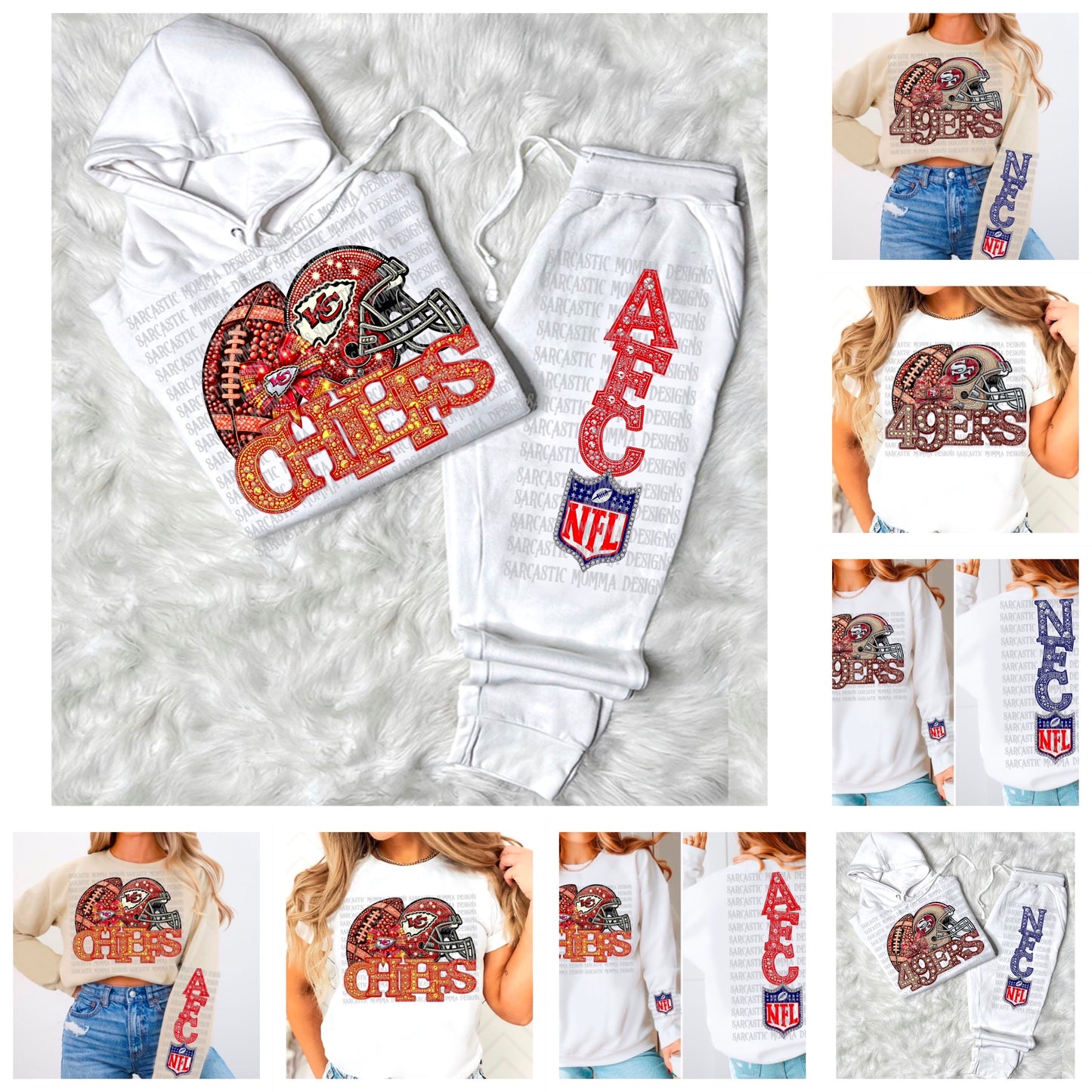 Football 32 Teams Rhinestones Bundle