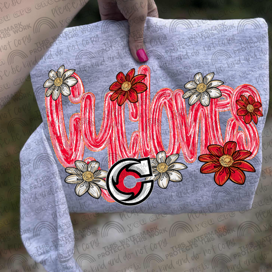 Cincinnati Cyclones Flowers PNG File