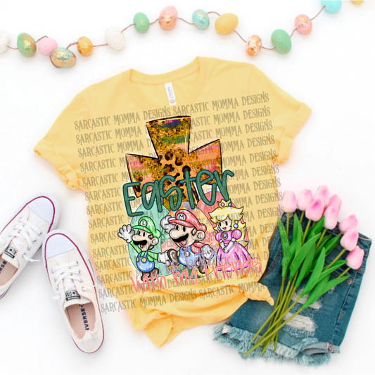 Super Mario Easter Is Better With My Friends PNG File