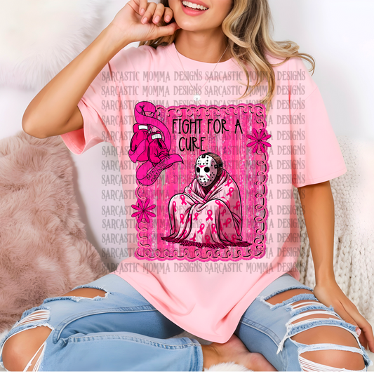 Fight For a Cure Breast Cancer Awareness Jason Blanket PNG File