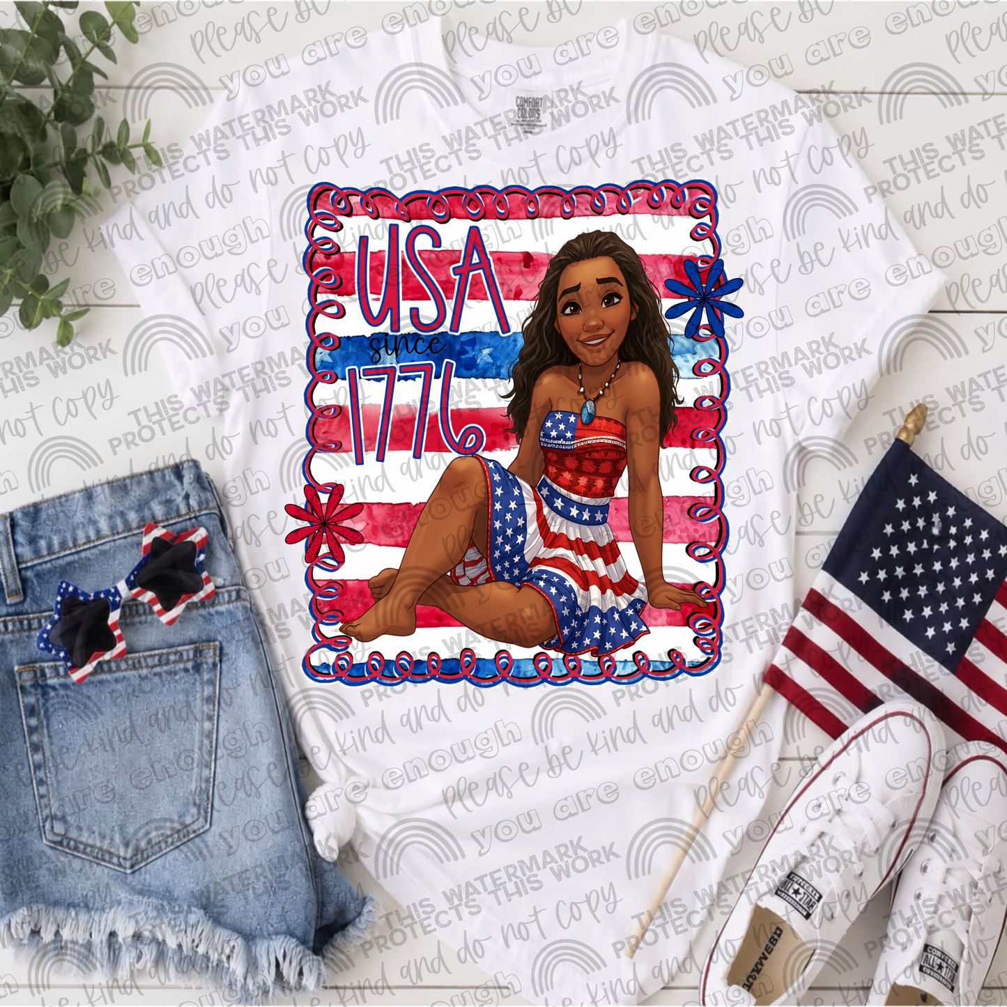 Princesses USA Since 1776 Bundle- 17 PNG Files