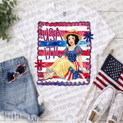 Princesses USA Since 1776 Bundle- 17 PNG Files