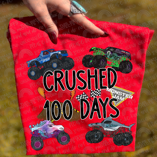 Crushed 100 Days Monster Jam PNG File