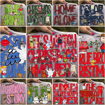 Christmas Movie Titles Bundle- 11 PNG File