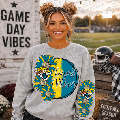 Sunflowers Pro Football Teams Bundle with Sleeves- 64 PNG Files