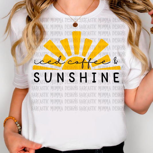 Iced Coffee and Sunshine PNG File