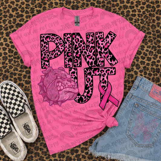 Pink Out Mascot Bulldogs PNG File