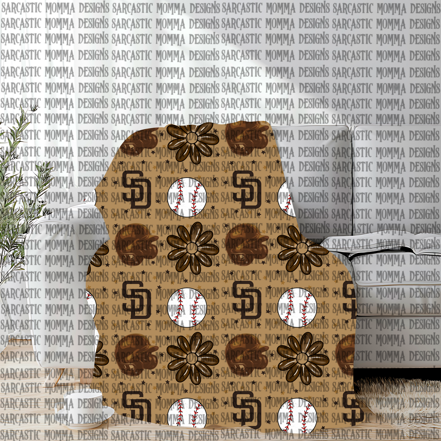 Padres Floral Seamless File