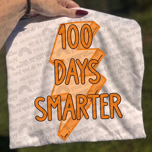 100 Days Smarter- 2 Color Options- 2 PNG Files