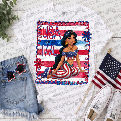 Princesses USA Since 1776 Bundle- 17 PNG Files