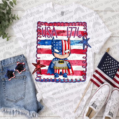 Superhero USA Since 1776 Bundle- 10 PNG Files