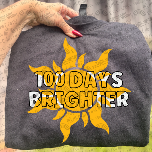 100 Days Brighter PNG File