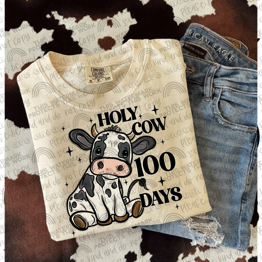 Holy Cow 100 Days PNG File
