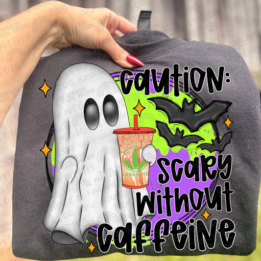 Herbalife Tea Caution Scary Without Caffeine Ghost PNG File