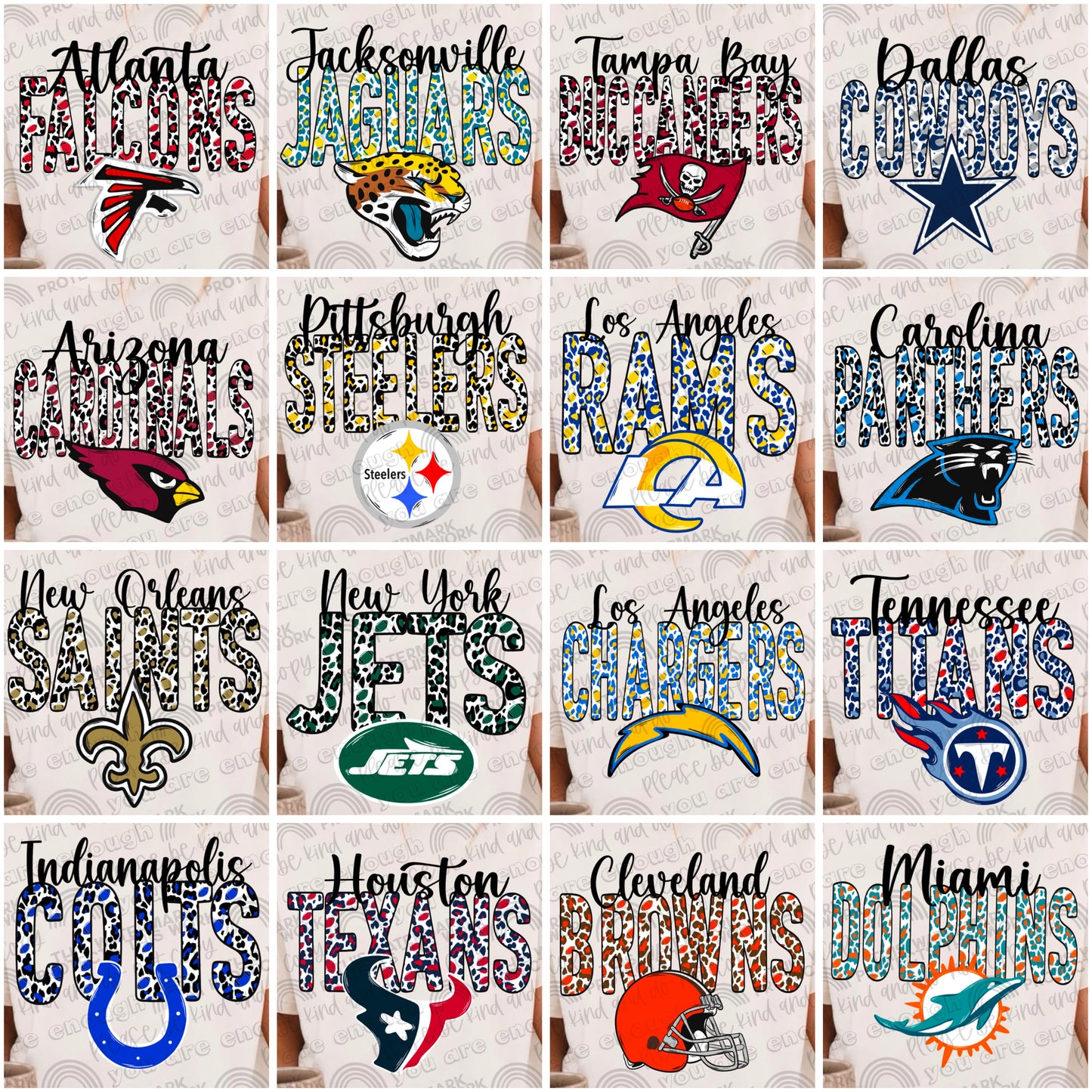 Leopard Pro Football Bundle- 32 PNG Files