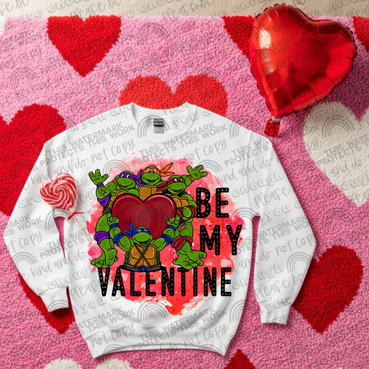 TMNT Be My Valentine- 2 PNG Files