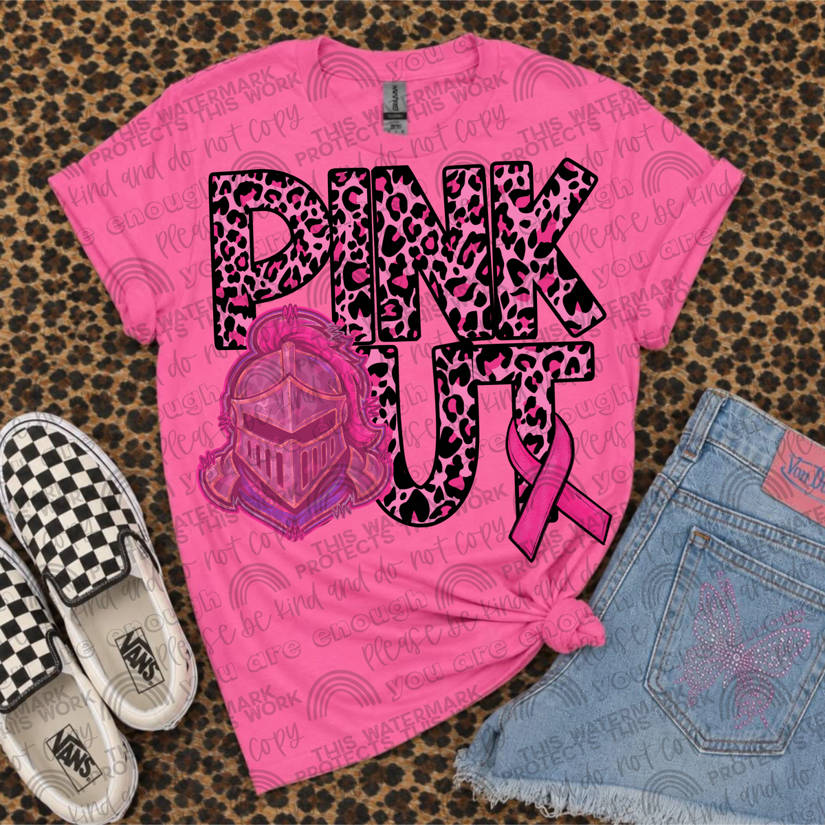 Pink Out Mascot Knights PNG File