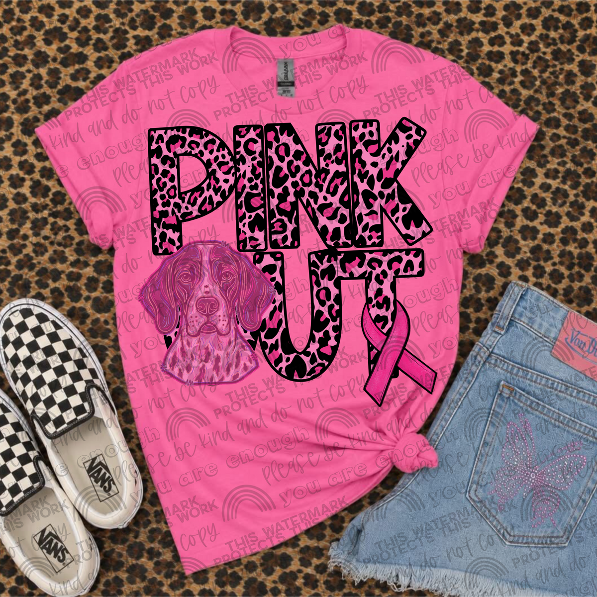 Pink Out Mascot Pointers PNG File