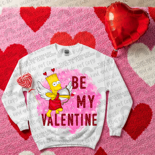 Bart Be My Valentine- 2 PNG Files