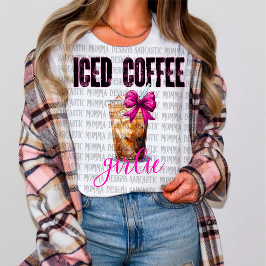 Iced Coffee Girlie PNG File