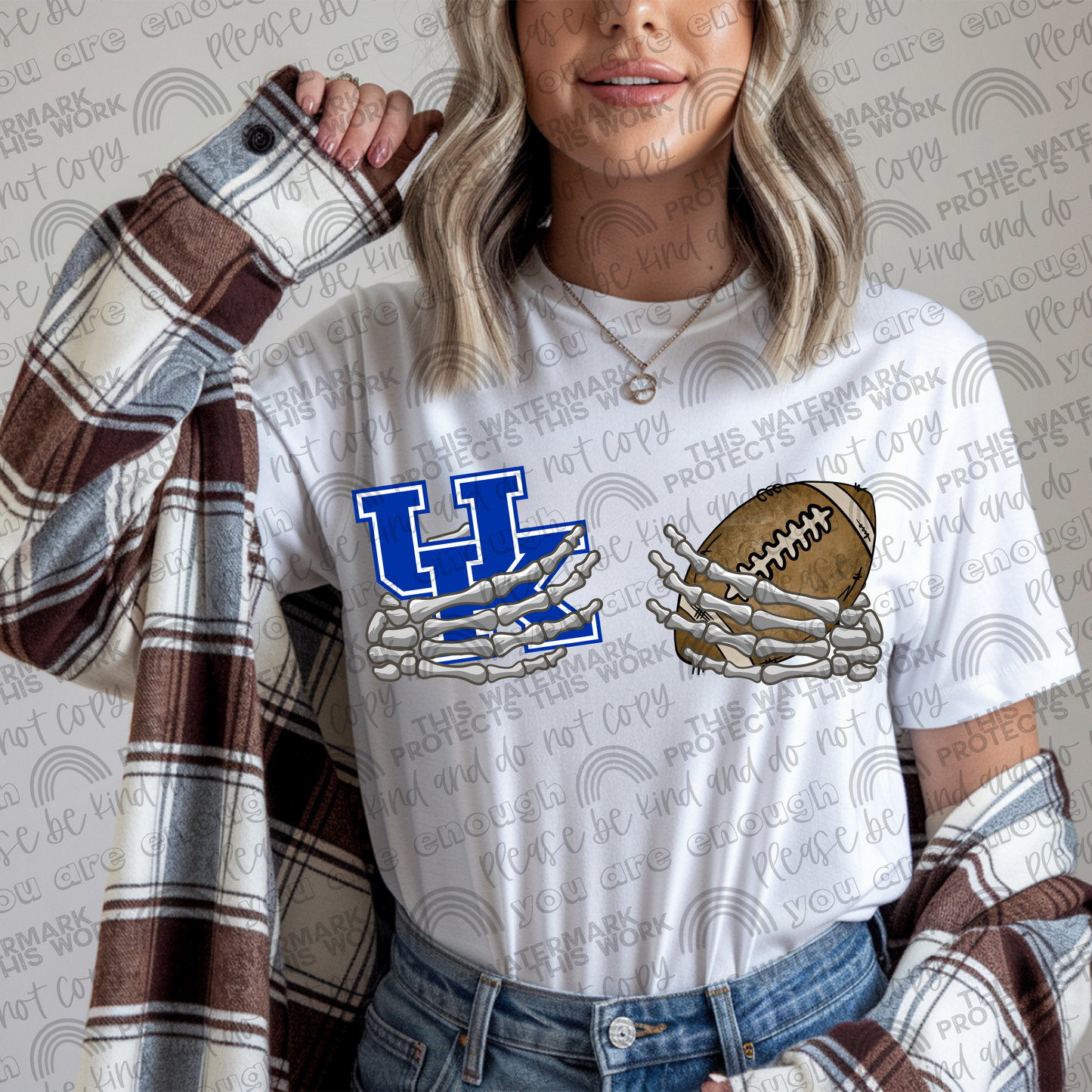 Kentucky Wildcats Football Skellie Hands PNG File
