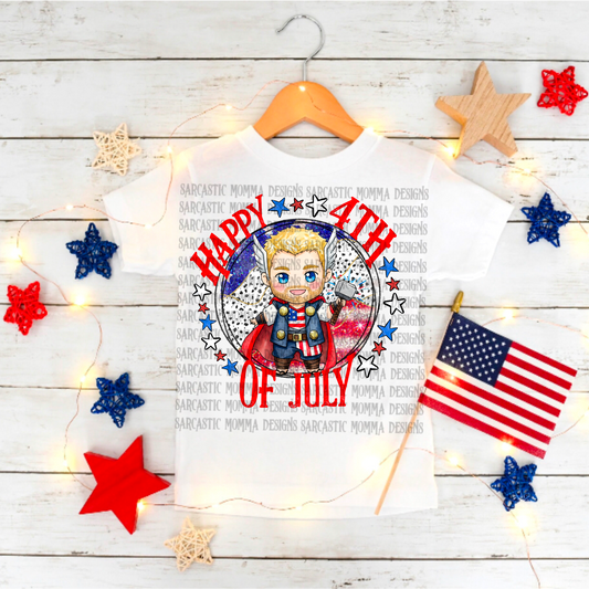 Happy 4th of July Thor PNG File