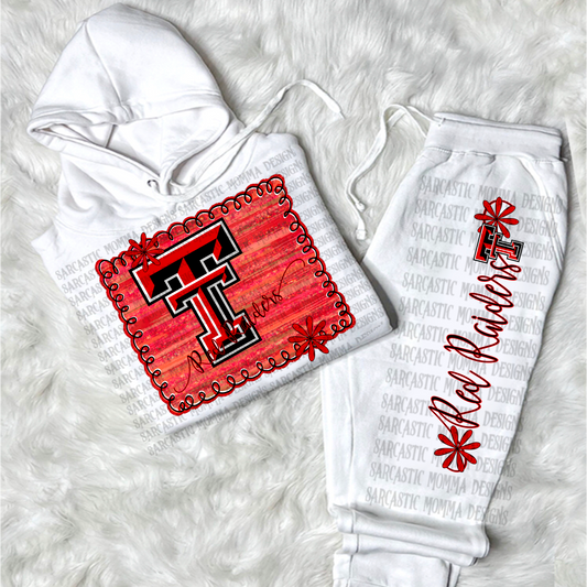 Red Raiders Framed with Matching Sleeve- 2 PNG Files