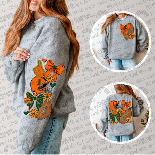 Miami U Bows with Pocket and Sleeve- 3 PNG Files