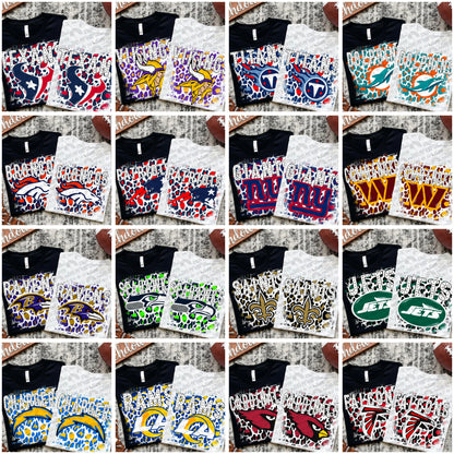 Leopard Background Pro Football Bundle- 32 PNG Files