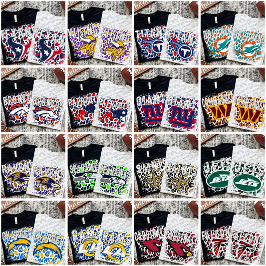 Leopard Background Pro Football Bundle- 32 PNG Files