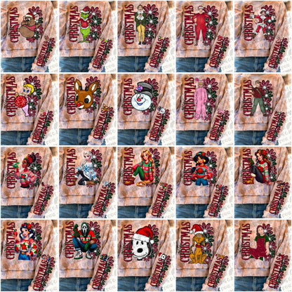 Christmas Floral Bundle & Sleeves- 42 PNG Files