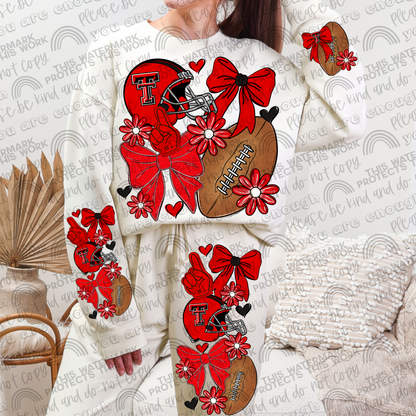 Texas Tech Bows with Pocket and Sleeve- 3 PNG Files