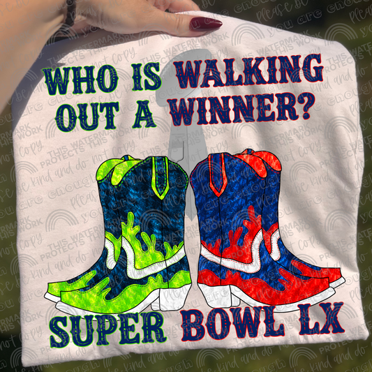 Who Is Walking Out A Winner SB LX Boots PNG File