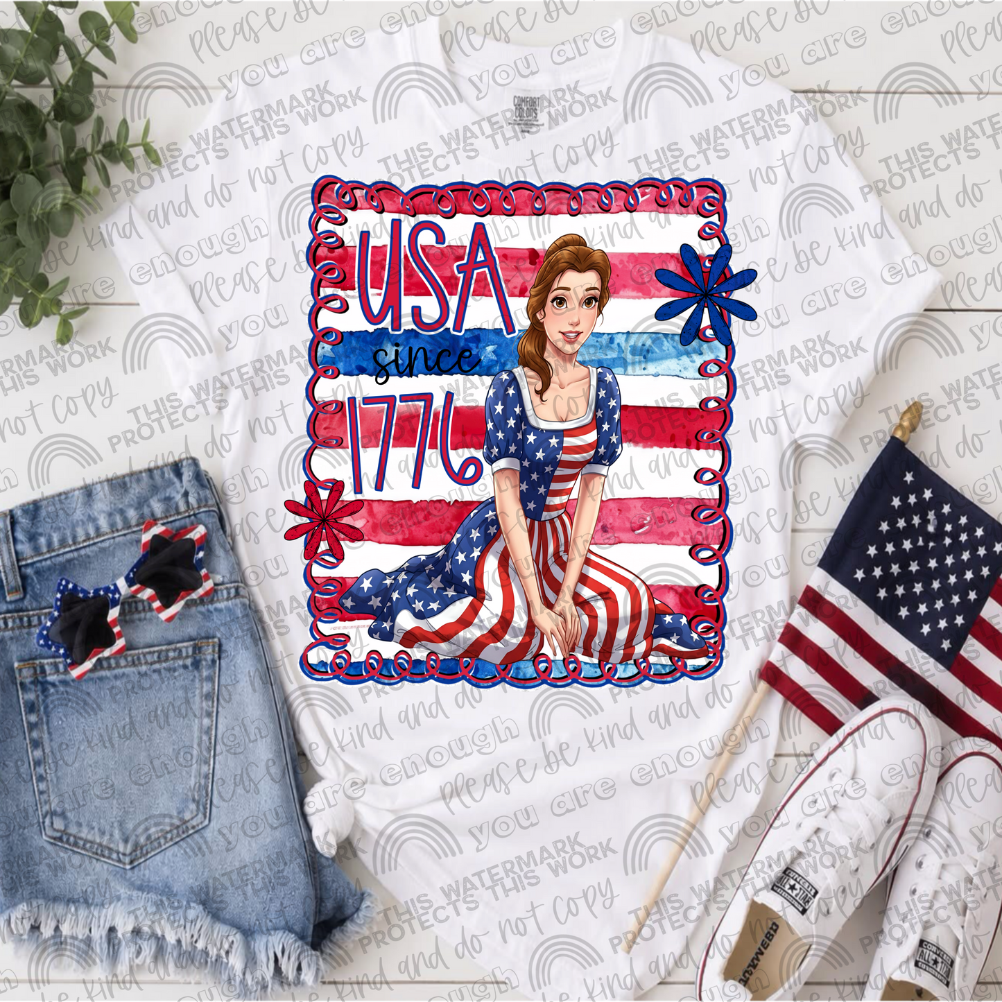 Princesses USA Since 1776 Bundle- 17 PNG Files
