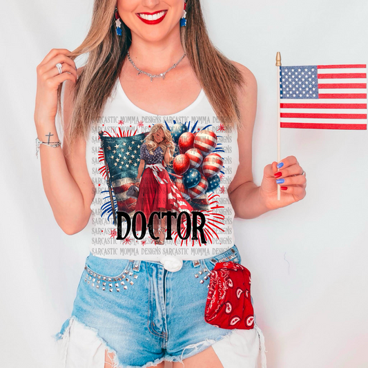 Doctor Patriotic 4th of July PNG File