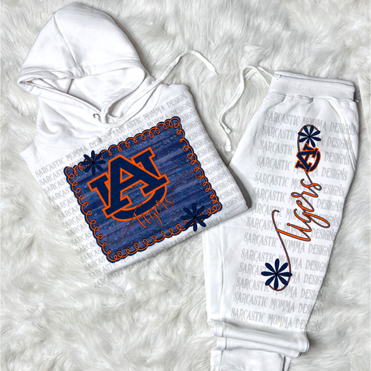 Auburn Tigers Framed with Matching Sleeve- 2 PNG Files