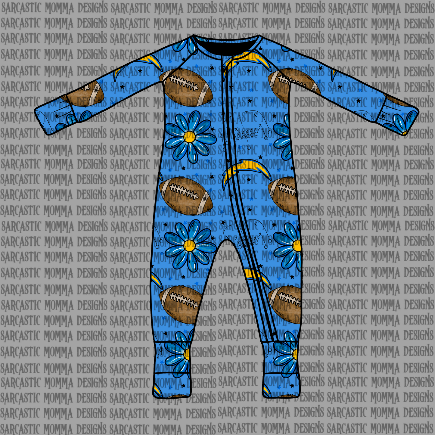 Chargers Floral Seamless File