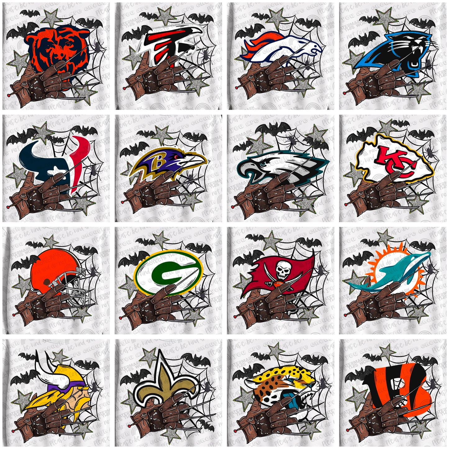 Freddy Hand Pro Football Bundle- 32 PNG Files