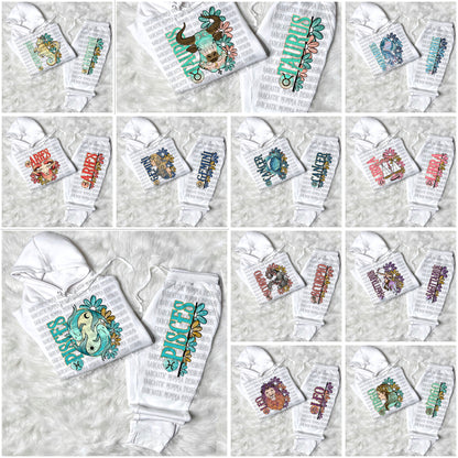 Zodiac Floral Bundle & Sleeves- 24 PNG Files