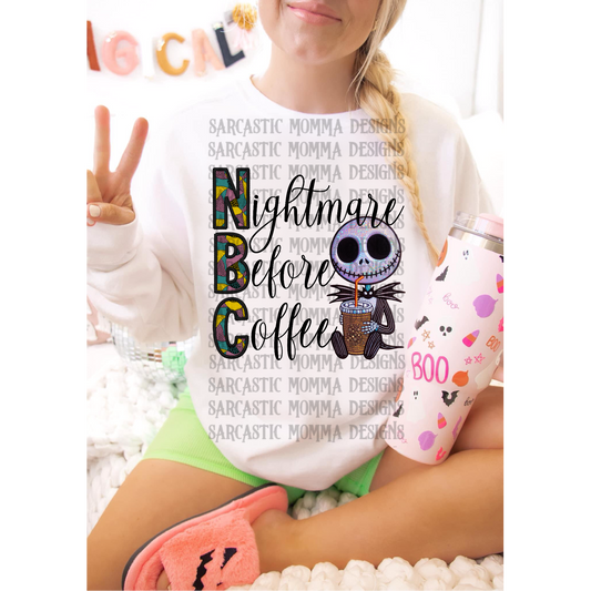 Nightmare Before Coffee NBC PNG File