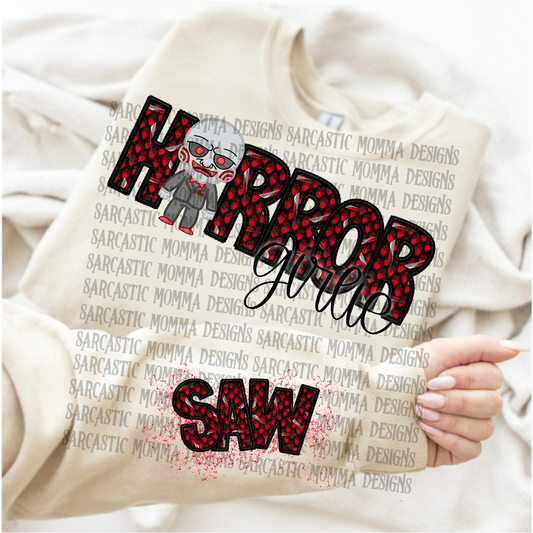 Horror Girlie Saw- 2 PNG Files