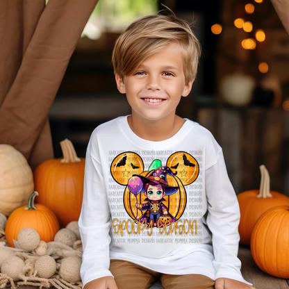 Woody Spooky Season Mouse Head Pumpkin With & Without Frame- 2 PNG Files