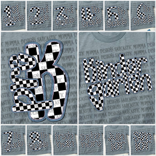 School Grades Blue Checkered- 14 PNG Files