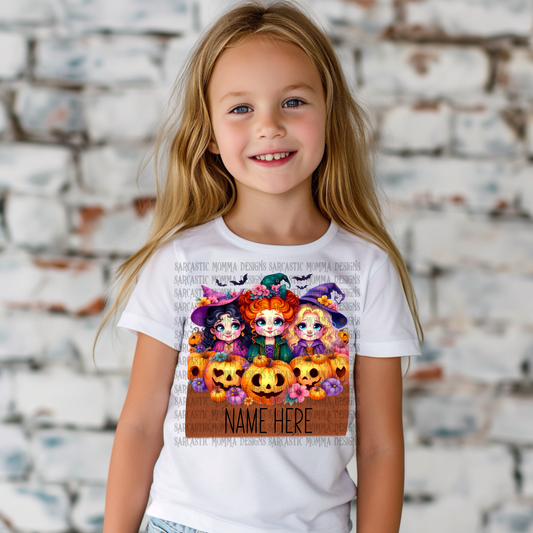 Sanderson Sisters Pumpkins Customizable Halloween PNG File