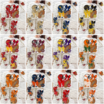 Pro and College Football Bows Bundle with Matching Sleeves and Pockets- 60 Teams- 180 PNG Files