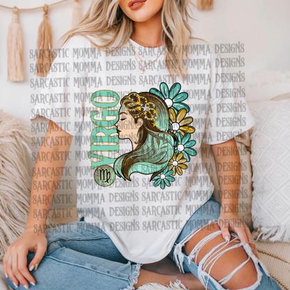 Zodiac Floral Bundle & Sleeves- 24 PNG Files