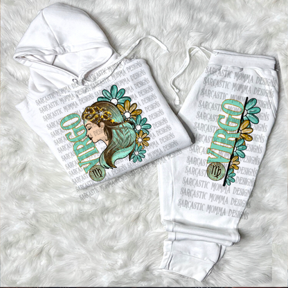 Zodiac Floral Bundle & Sleeves- 24 PNG Files