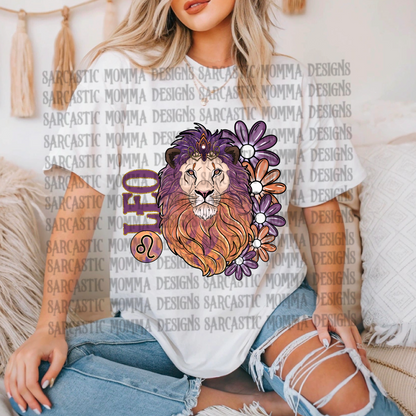 Zodiac Floral Bundle & Sleeves- 24 PNG Files